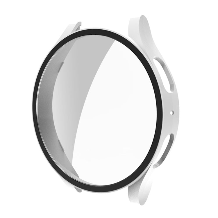For Samsung Galaxy Watch5 40mm ENKAY Hat-Prince Full Coverage PC Frame + 9H Tempered Glass Case(White) - free shipping - PMC TechLife - Order now!