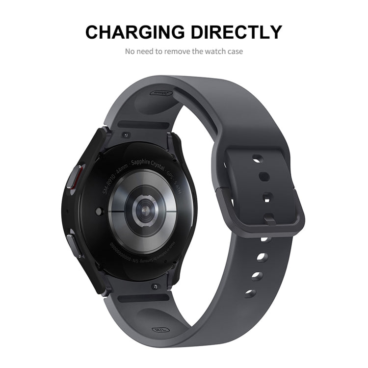 For Samsung Galaxy Watch5 44mm ENKAY Hat-Prince Full Coverage PC Frame + 9H Tempered Glass Case(Dark Blue) - Watch Cases by ENKAY | Online Shopping South Africa | PMC TechLife | Buy Now Pay Later Mobicred