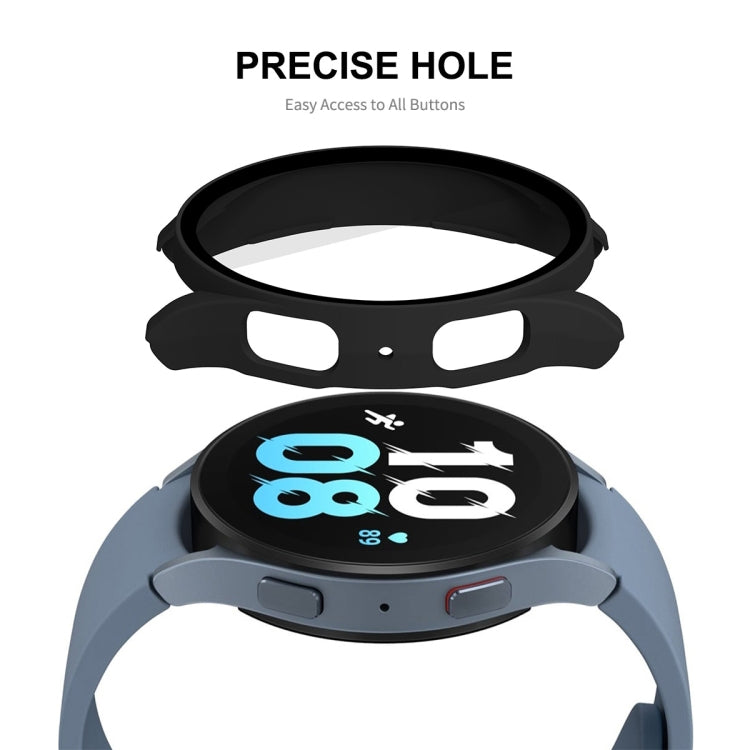 For Samsung Galaxy Watch5 44mm ENKAY Hat-Prince Full Coverage PC Frame + 9H Tempered Glass Case(Pink) - free shipping - PMC TechLife - Order now!