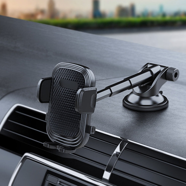 A190+X903 Car Windscreen Dashboard Sucker Mount 3-Phase Telescopic Long Arm Phone Holder - Car Holders by PMC TechLife | Online Shopping South Africa | PMC TechLife