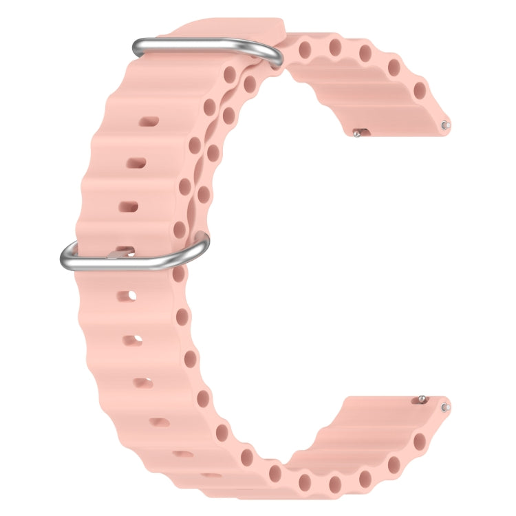 For Xiaomi MI Watch S1 Pro 22mm Ocean Style Silicone Solid Color Watch Band(Pink) - free shipping - PMC TechLife - Order now!