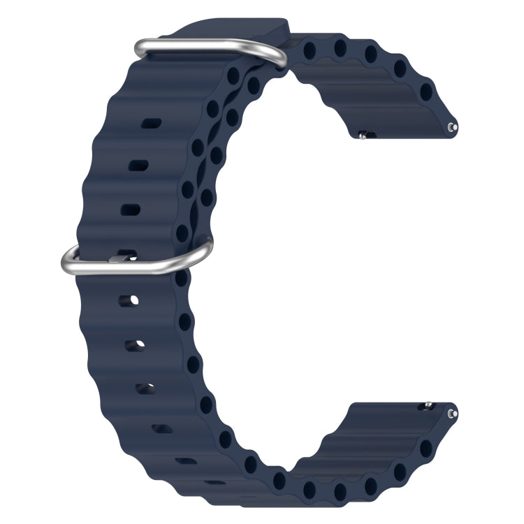 For Xiaomi MI Watch S1 Pro 22mm Ocean Style Silicone Solid Color Watch Band(Dark Blue) - free shipping - PMC TechLife - Order now!