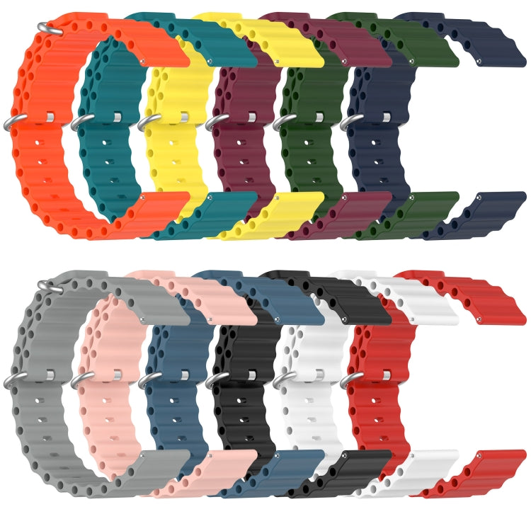 For Xiaomi MI Watch S1 Pro 22mm Ocean Style Silicone Solid Color Watch Band(Black) - free shipping - PMC TechLife - Order now!