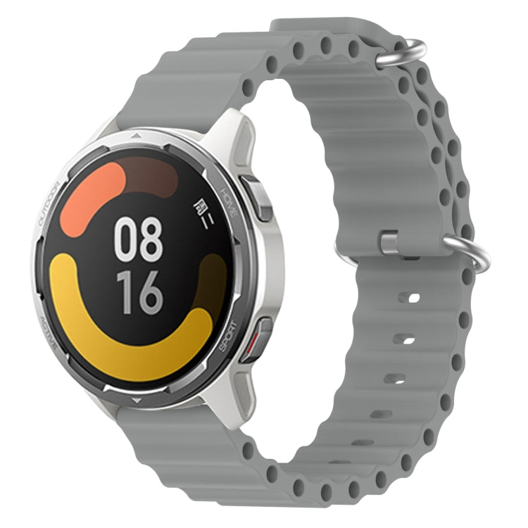For Xiaomi MI Watch Color 2 22mm Ocean Style Silicone Solid Color Watch Band(Grey) - free shipping - PMC TechLife - Order now!