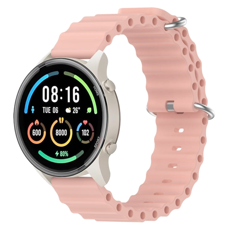 For Xiaomi MI Watch Sport 22mm Ocean Style Silicone Solid Color Watch Band(Pink) - free shipping - PMC TechLife - Order now!