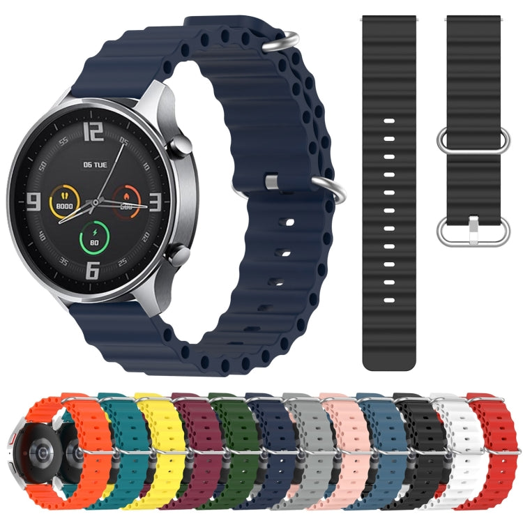 For Xiaomi MI Watch Color 22mm Ocean Style Silicone Solid Color Watch Band(Wine Red) - free shipping - PMC TechLife - Order now!