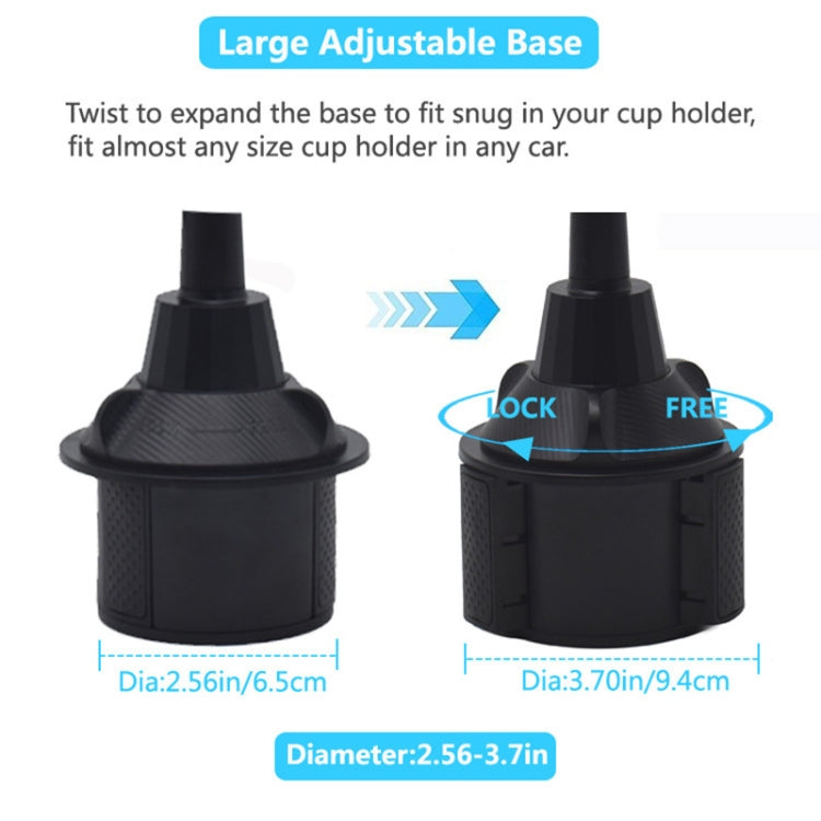 X033 360 Degree Car Phone Mount Adjustable Gooseneck Cup Holder - Car Drink Holders by PMC TechLife | Online Shopping South Africa | PMC TechLife
