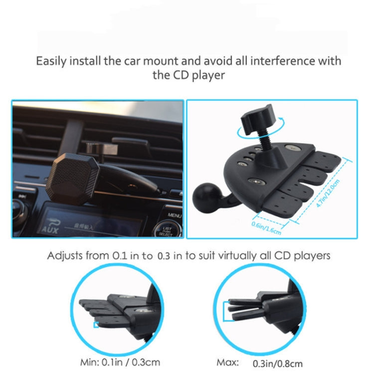 CD008 360 Degree Strong Magnet Car CD Slot Magnetic Cell Phone Mount Holder - free shipping - PMC TechLife - Order now!