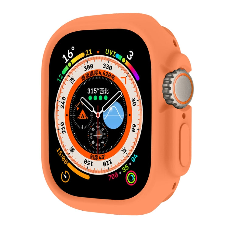 For Apple Watch Ultra 49mm ENKAY Solid Color Protective Soft TPU Frame Case(Orange) - free shipping - PMC TechLife - Order now!