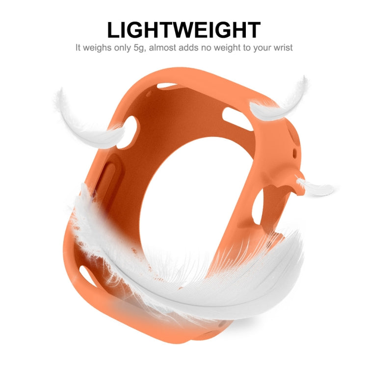 For Apple Watch Ultra 49mm ENKAY Solid Color Protective Soft TPU Frame Case(Cyan) - free shipping - PMC TechLife - Order now!