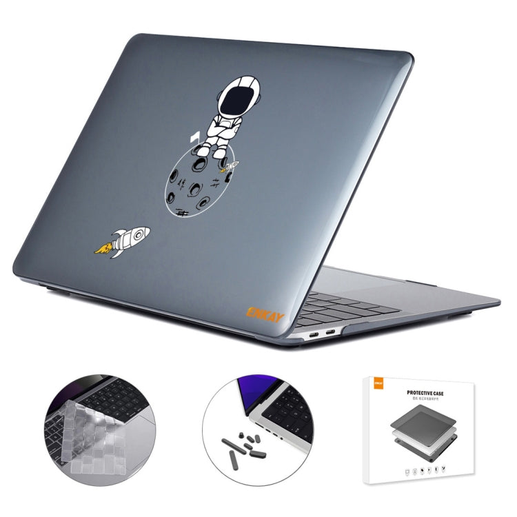 For MacBook Air 13.6 A2681 ENKAY Hat-Prince 3 in 1 Spaceman Pattern Laotop Protective Crystal Case with TPU Keyboard Film / Anti-dust Plugs, Version:US(Spaceman No.4) - MacBook Air Cases by ENKAY | Online Shopping South Africa | PMC Jewellery