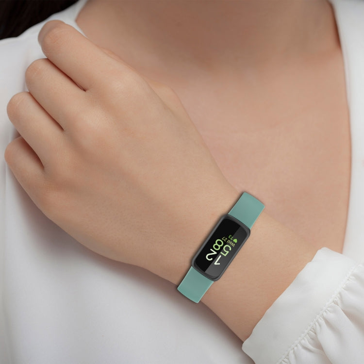 For Fitbit Inspire 3 Solid Color Silicone Watch Band, Size:L(Yellow) - free shipping - PMC TechLife - Order now!