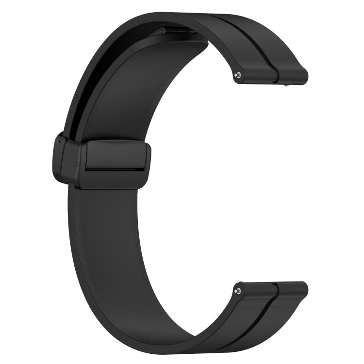 For Amazfit GTR 42mm 20mm Solid Color Magnetic Clasp Silicone Watch Band(Black) - free shipping - PMC TechLife - Order now!