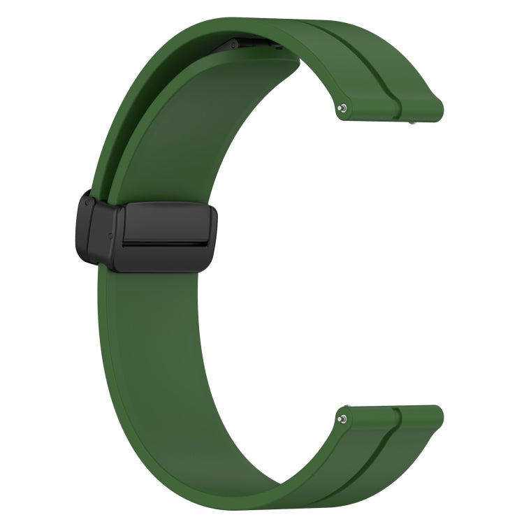 For Amazfit GTR 2 22mm Solid Color Magnetic Clasp Silicone Watch Band(Army Green) - free shipping - PMC TechLife - Order now!