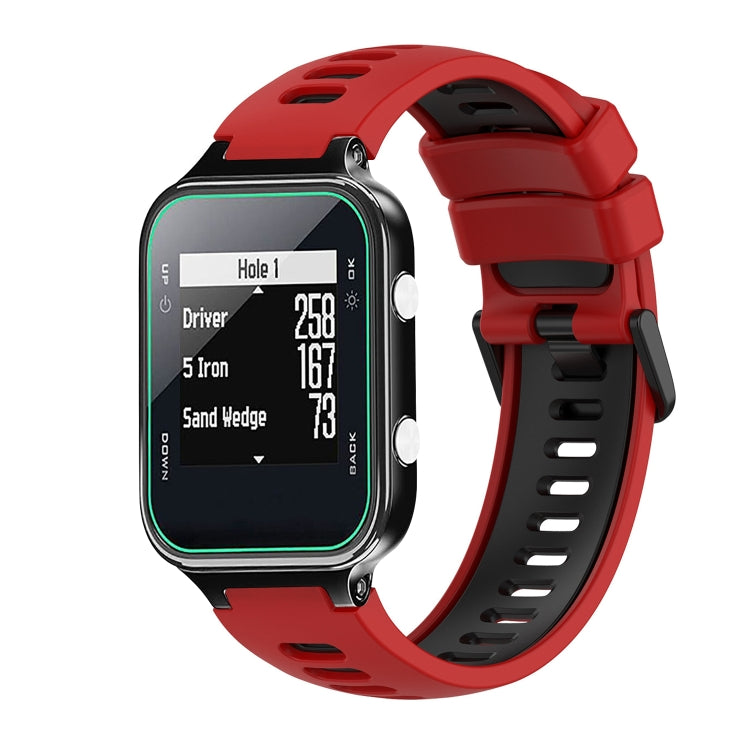 Compatible with Garmin Approach S20 Two-Color Silicone Watch Band(Red+Black) - free shipping - PMC TechLife - Order now!