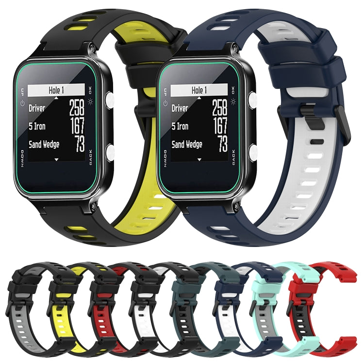 Compatible with Garmin Approach S20 Two-Color Silicone Watch Band(Red+Black) - free shipping - PMC TechLife - Order now!