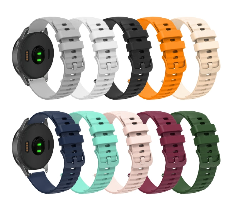 For Amazfit GTS 3 20mm Wavy Dot Pattern Solid Color Silicone Watch Band(Yellow) - free shipping - PMC TechLife - Order now!
