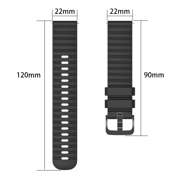 For Amazfit 3 22mm Wavy Dot Pattern Solid Color Silicone Watch Band(White) - free shipping - PMC TechLife - Order now!