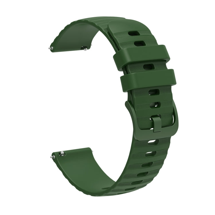For Huawei Watch GT 2E 22mm Wavy Dot Pattern Solid Color Silicone Watch Band(Army Green) - free shipping - PMC TechLife - Order now!