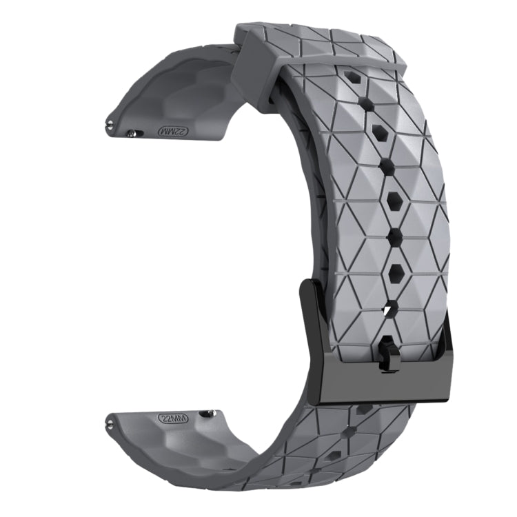 For Huawei Watch GT 2E 22mm Football Pattern Solid Color Silicone Watch Band(Grey) - free shipping - PMC TechLife - Order now!