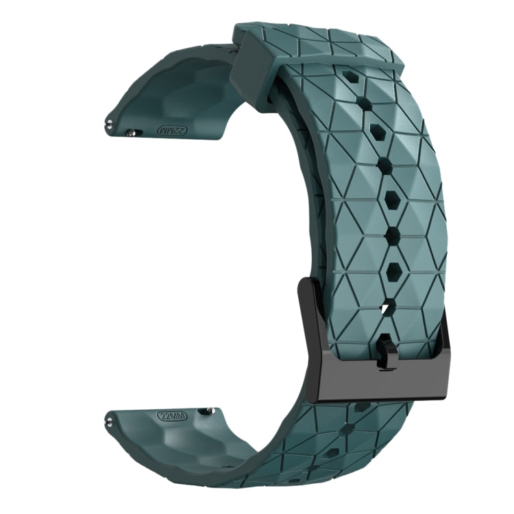 For Honor Watch Dream 22mm Football Pattern Solid Color Silicone Watch Band(Rock Cyan) - free shipping - PMC TechLife - Order now!
