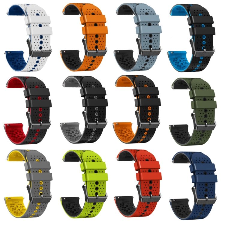For Amazfit GTR 2e 22mm Perforated Two-Color Silicone Watch Band(Black+Red) - free shipping - PMC TechLife - Order now!