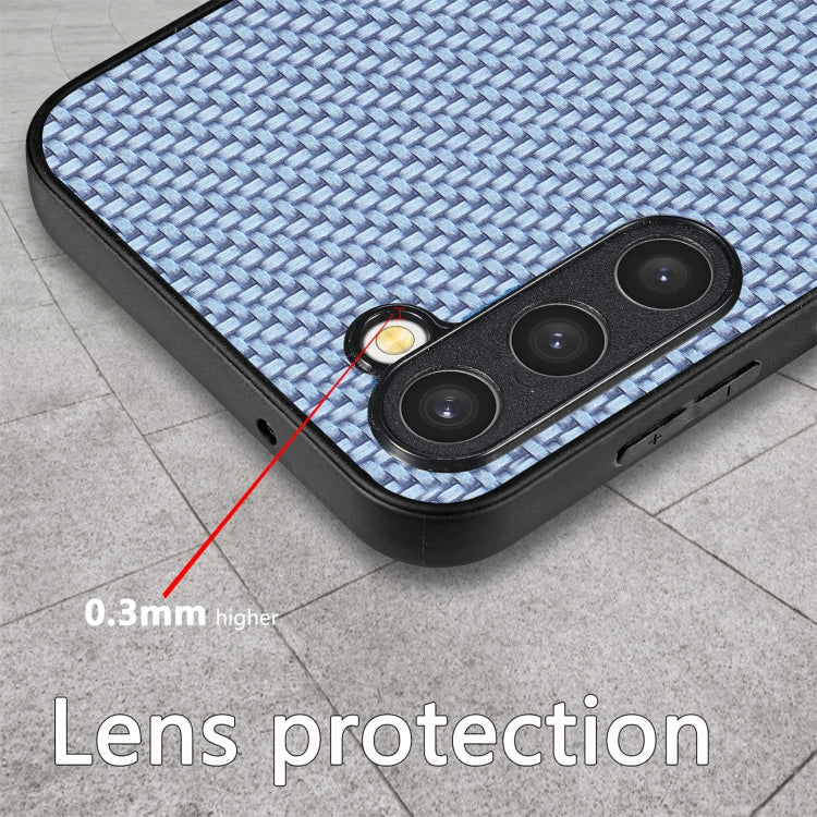For Samsung Galaxy S23+ 5G Carbon Fiber Texture Leather Back Cover Phone Case(Blue) - Galaxy S23 Ultra 5G Cases by PMC TechLife | Online Shopping South Africa | PMC TechLife | Buy Now Pay Later Mobicred