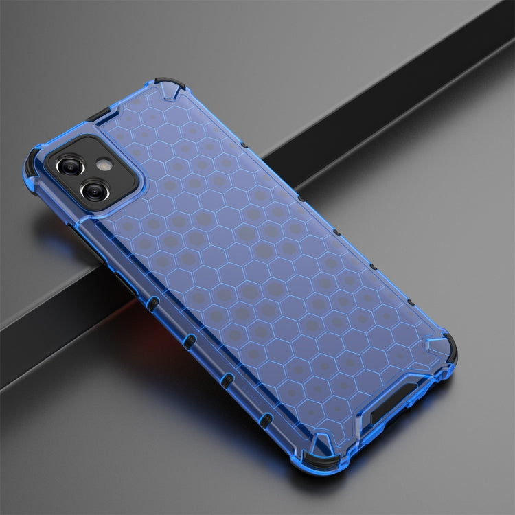 For Samsung Galaxy A04e 4G Honeycomb Phone Case(Blue) - Galaxy Phone Cases by PMC Jewellery | Online Shopping South Africa | PMC Jewellery