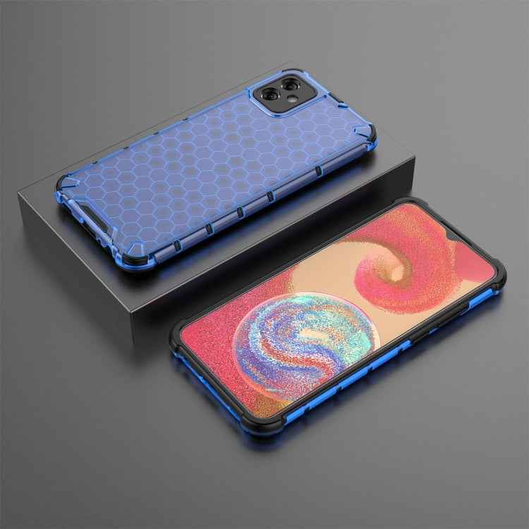 For Samsung Galaxy A04e 4G Honeycomb Phone Case(Blue) - Galaxy Phone Cases by PMC TechLife | Online Shopping South Africa | PMC TechLife
