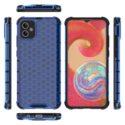 For Samsung Galaxy A04e 4G Honeycomb Phone Case(Blue) - Galaxy Phone Cases by PMC Jewellery | Online Shopping South Africa | PMC Jewellery