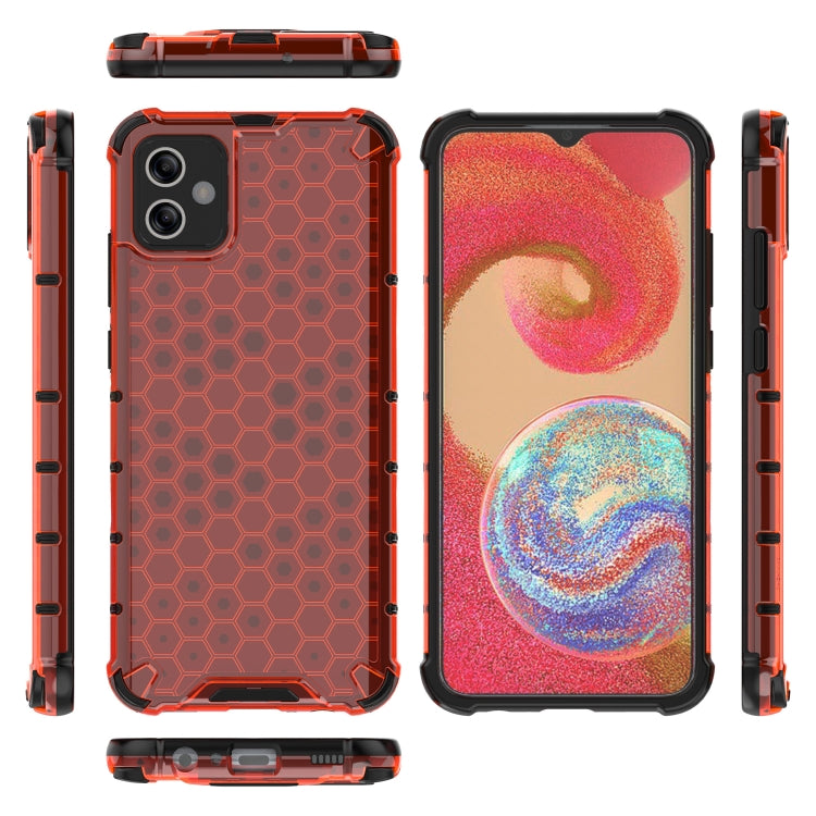 For Samsung Galaxy A04e 4G Honeycomb Phone Case(Red) - Galaxy Phone Cases by PMC TechLife | Online Shopping South Africa | PMC TechLife