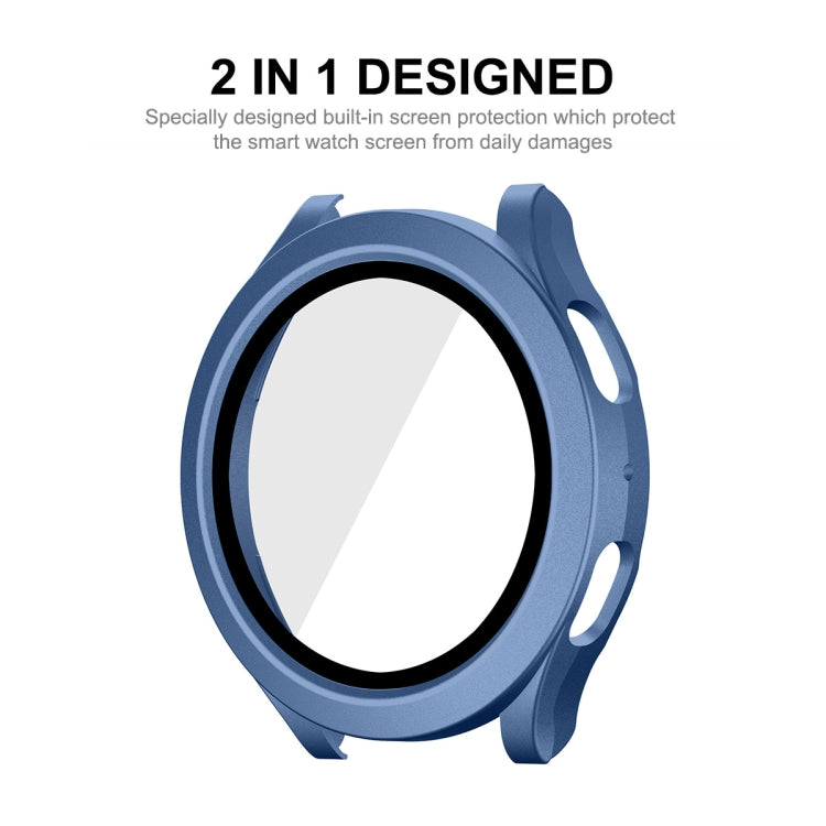 For Samsung Galaxy Watch4/5 40mm ENKAY Hat-Prince Waterproof Full Coverage PC Frame + 9H Tempered Glass Case(Grey Blue) - free shipping - PMC TechLife - Order now!