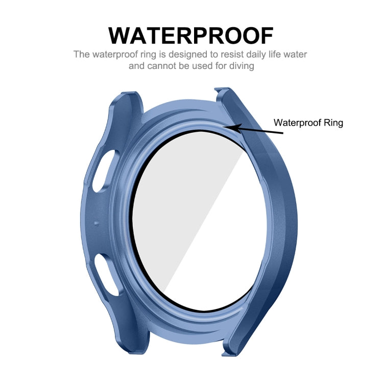 For Samsung Galaxy Watch4/5 40mm ENKAY Hat-Prince Waterproof Full Coverage PC Frame + 9H Tempered Glass Case(Black) - Watch Cases by ENKAY | Online Shopping South Africa | PMC TechLife | Buy Now Pay Later Mobicred