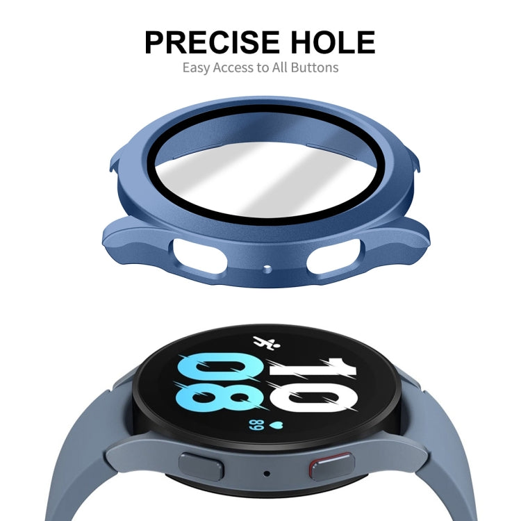 For Samsung Galaxy Watch4/5 40mm ENKAY Hat-Prince Waterproof Full Coverage PC Frame + 9H Tempered Glass Case(Grey Blue) - free shipping - PMC TechLife - Order now!