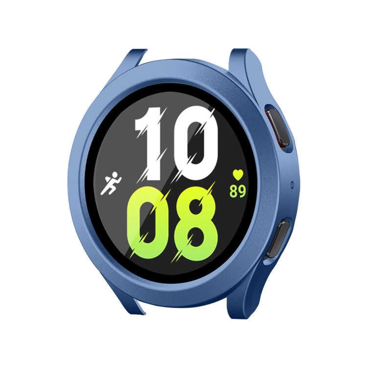 For Samsung Galaxy Watch4/5 44mm ENKAY Hat-Prince Waterproof Full Coverage PC Frame + 9H Tempered Glass Case(Grey Blue) - free shipping - PMC TechLife - Order now!