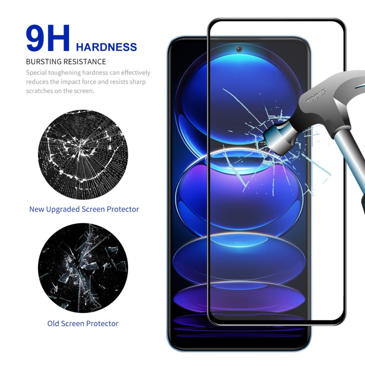 For Xiaomi Redmi Note 12 China 10pcs ENKAY Full Glue 0.26mm 9H 2.5D Tempered Glass Full Film - Note 12 Tempered Glass by ENKAY | Online Shopping South Africa | PMC Jewellery