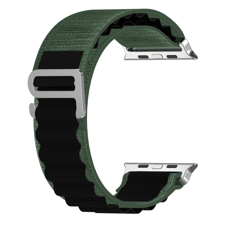 Double Color Nylon Watch Band For Apple Watch Ultra 49mm(Green+Black) - free shipping - PMC TechLife - Order now!