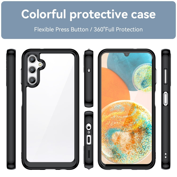 For Samsung Galaxy A14 4G Colorful Series Acrylic + TPU Phone Case(Black) - free shipping - PMC TechLife - Order now!