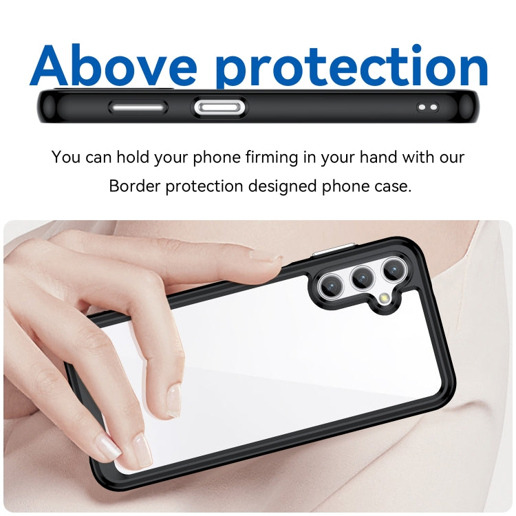 For Samsung Galaxy A14 4G Colorful Series Acrylic + TPU Phone Case(Black) - free shipping - PMC TechLife - Order now!