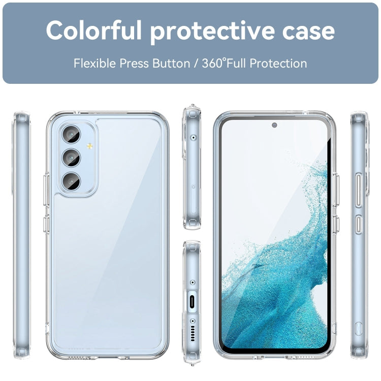 For Samsung Galaxy A54 5G Colorful Series Acrylic + TPU Phone Case(Transparent) - Galaxy Phone Cases by PMC Jewellery | Online Shopping South Africa | PMC Jewellery