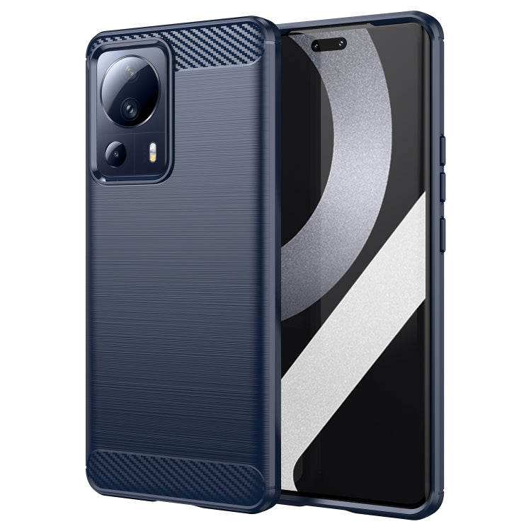 For Xiaomi 13 Lite Brushed Texture Carbon Fiber TPU Phone Case(Blue) - free shipping - PMC TechLife - Order now!
