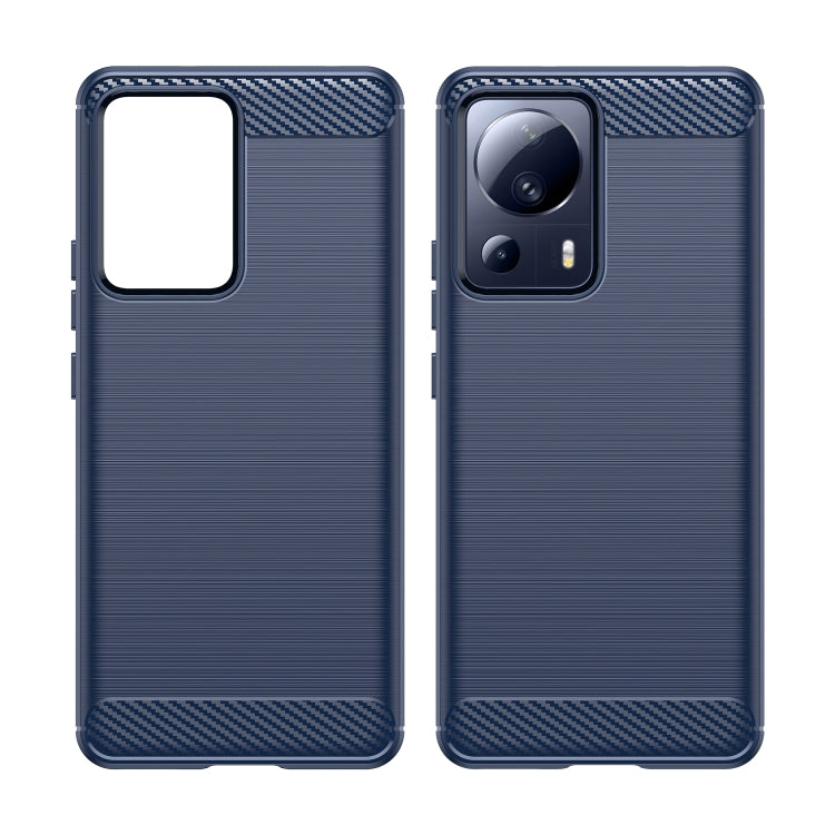 For Xiaomi 13 Lite Brushed Texture Carbon Fiber TPU Phone Case(Blue) - free shipping - PMC TechLife - Order now!