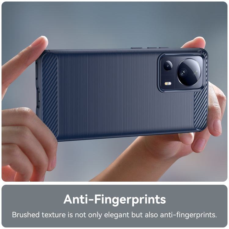 For Xiaomi 13 Lite Brushed Texture Carbon Fiber TPU Phone Case(Blue) - free shipping - PMC TechLife - Order now!