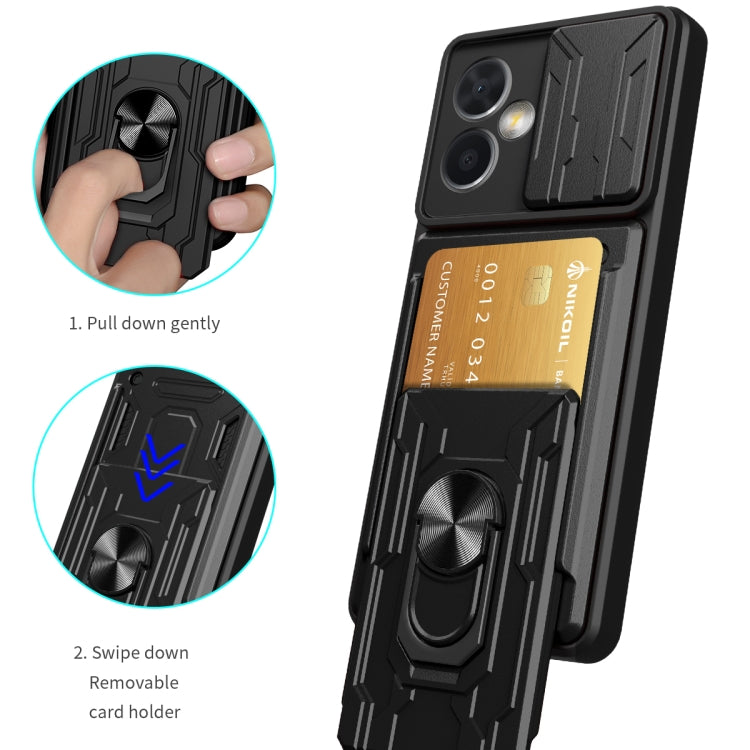 For Xiaomi Redmi Note 12 Pro 5G China Sliding Camshield Card Phone Case(Dark Green) - free shipping - PMC TechLife - Order now!
