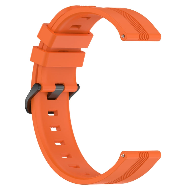 For Huawei Watch 3 Pro 22mm Concave Striped Slicone Watch Band(Orange) - free shipping - PMC TechLife - Order now!