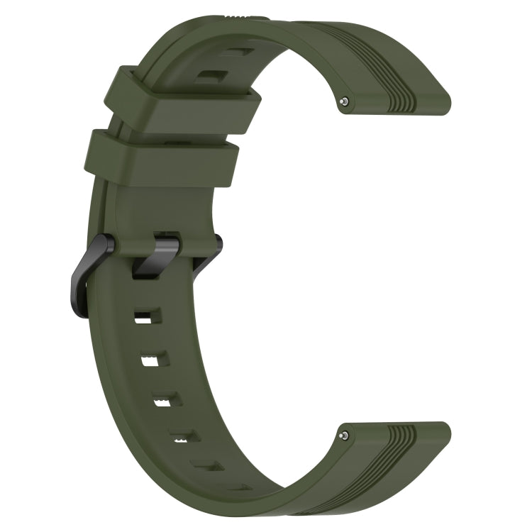 For Honor Magic Watch 2 46mm 22mm Concave Striped Slicone Watch Band(Army Green) - free shipping - PMC TechLife - Order now!