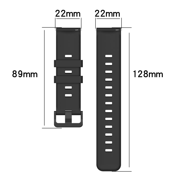 For Honor Magic Watch 2 46mm 22mm Concave Striped Slicone Watch Band(Navy Blue) - free shipping - PMC TechLife - Order now!