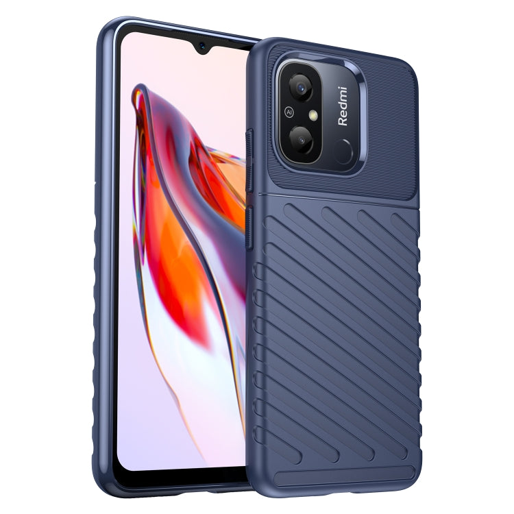 For Redmi 12C Thunderbolt Shockproof TPU Protective Soft Phone Case(Blue) - free shipping - PMC TechLife - Order now!