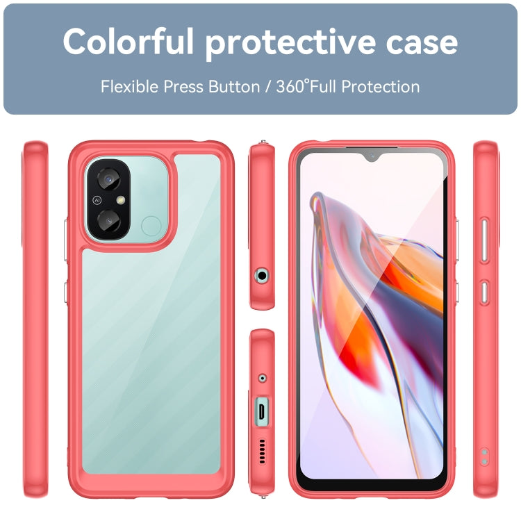 For Xiaomi Redmi 12C Colorful Series Acrylic + TPU Phone Case(Red) - free shipping - PMC TechLife - Order now!