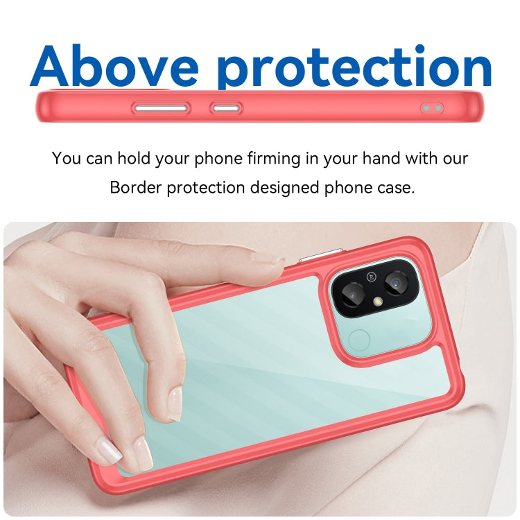 For Xiaomi Redmi 12C Colorful Series Acrylic + TPU Phone Case(Red) - free shipping - PMC TechLife - Order now!